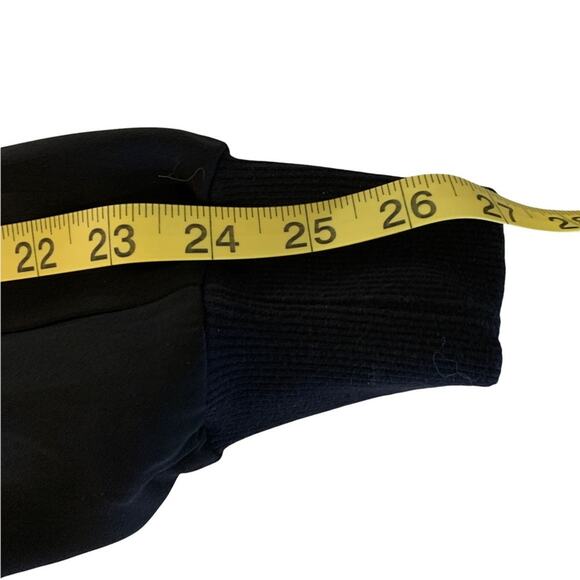 HARLOW and graham black athletic pants draw string Cuffed ankles Size L - Picture 8 of 11